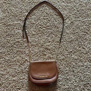 Michael Kors Women’s cognac pebbled leather handbag